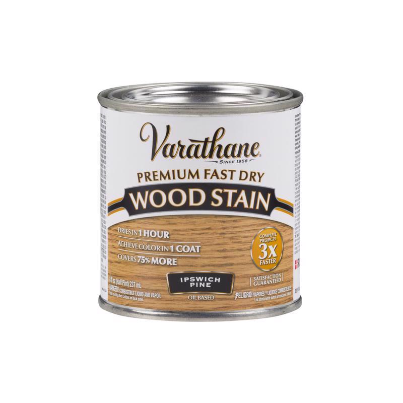 Varathane Premium Ipswich Pine Oil-Based Fast Dry Wood Stain 1/2 pt