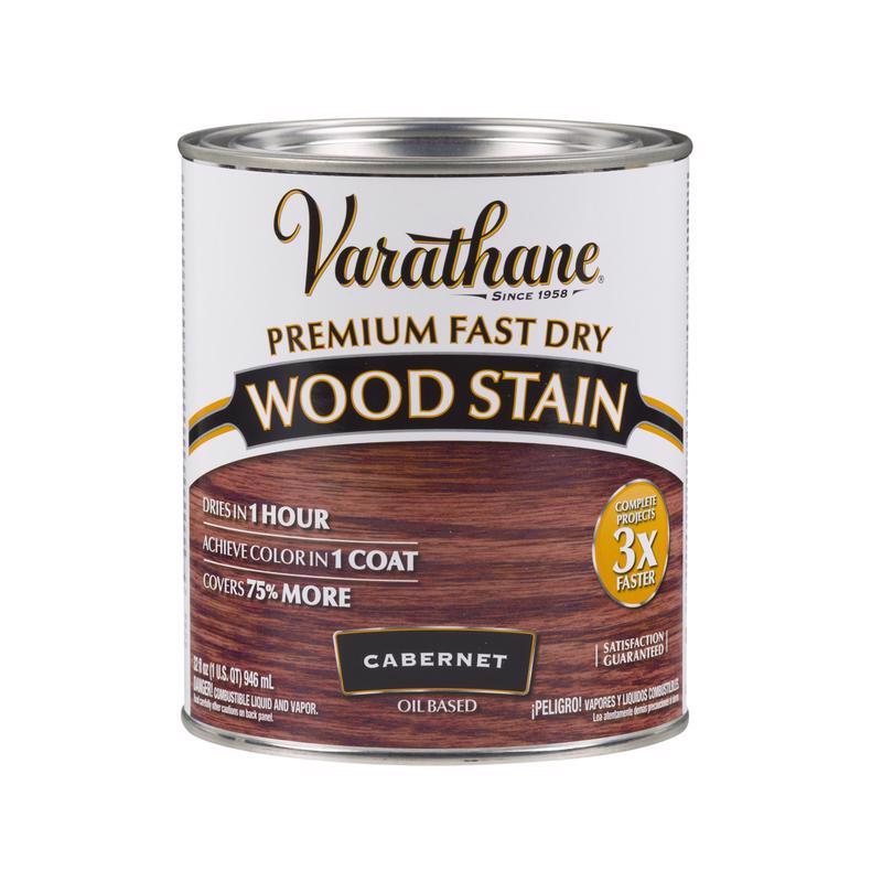 Varathane Premium Semi-Transparent Cabernet Oil-Based Urethane Modified Alkyd Fast Dry Wood Stain 1, Pack of 2
