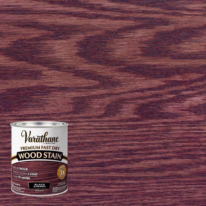 Varathane Semi-Transparent Black Cherry Oil-Based Urethane Modified Alkyd Fast Dry Wood Stain 1 qt, Pack of 2