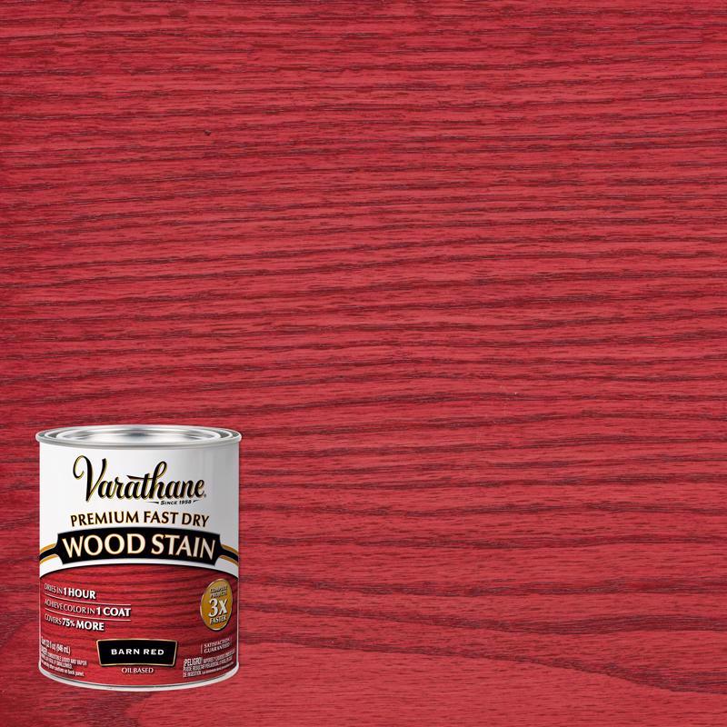 Varathane Semi-Transparent Barn Red Oil-Based Urethane Modified Alkyd Wood Stain 1 qt, Pack of 2