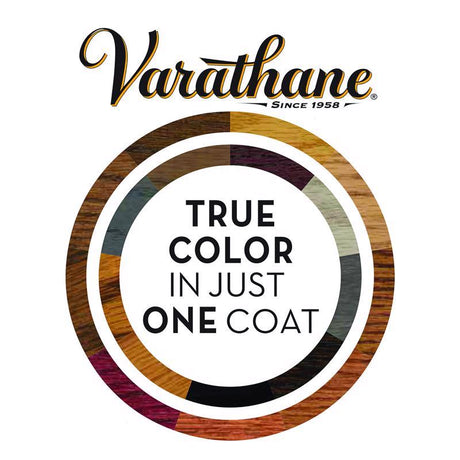 Varathane Semi-Transparent Barn Red Oil-Based Urethane Modified Alkyd Wood Stain 1 qt, Pack of 2
