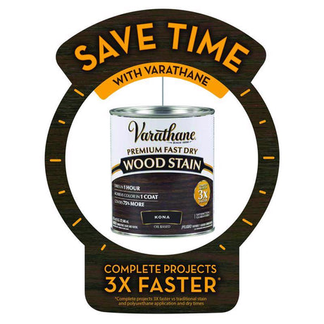 Varathane Semi-Transparent Barn Red Oil-Based Urethane Modified Alkyd Wood Stain 1 qt, Pack of 2