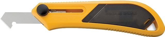 OLFA 1090486 Knife Slitter, Steel Blade, Standard Grip Handle, Black/Yellow Handle