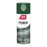 Ace Premium Gloss Deep Forest Paint + Primer Enamel Spray 12 oz, Pack of 6