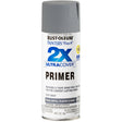 Painter's Touch 2X Ultra Cover 334017 General-Purpose Primer, Gray, Flat, 12 oz