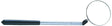 General 70557 Inspection Mirror, Round Mirror, 2-1/4 in Dia Mirror, Glass Mirror, 14-3/4 in OAL