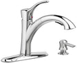 American Standard Mesa Series 9015101.002 Pull-Out Kitchen Faucet with Soap Dispenser, 1.8 gpm, 1-Faucet Handle, Yes