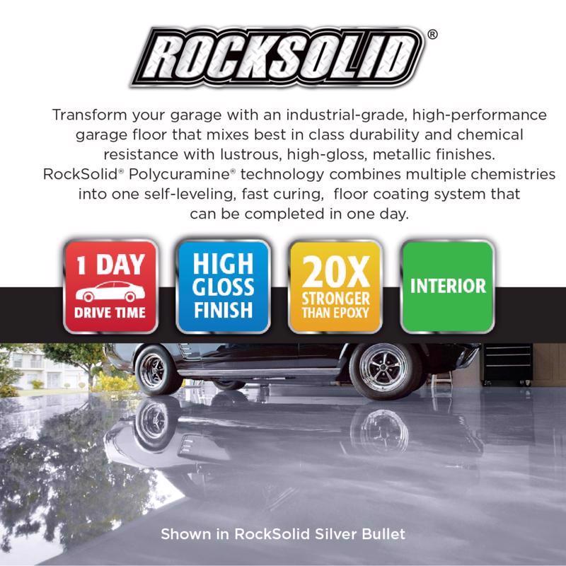 Rust-Oleum RockSolid High-Gloss Brilliant Blue Garage Floor Coating Kit 70 oz, Pack of 2