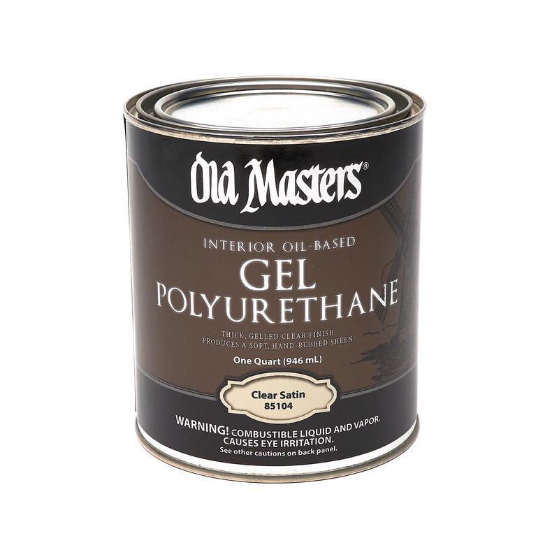 Old Masters 85104 Polyurethane, Satin, Liquid, Clear, 1 qt, Can