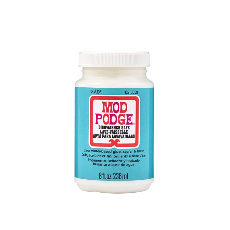 Plaid Mod Podge High Strength Glue Dishwasher-Safe Gloss Decoupage 8 oz, Pack of 3