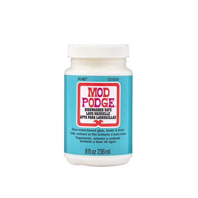Plaid Mod Podge High Strength Glue Dishwasher-Safe Gloss Decoupage 8 oz, Pack of 3