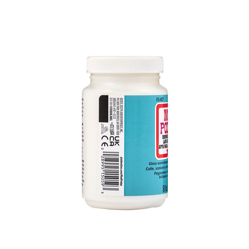 Plaid Mod Podge High Strength Glue Dishwasher-Safe Gloss Decoupage 8 oz, Pack of 3