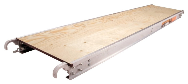 Metaltech M-MPP719 Scaffold Platform Deck, Aluminum/Plywood, Galvanized, For: Scaffolding Systems