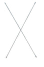 METALTECH M-MC48120 Cross Brace, Galvanized