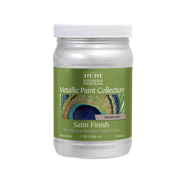 Modern Masters Shimmer Satin Snowflake Metallic Paint 1 qt