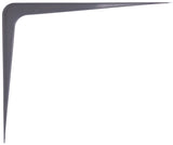 ProSource 21142PGL-PS Shelf Bracket, 170 lb/Pair, 14 in L, 12 in H, Steel, Gray, Pack of 20
