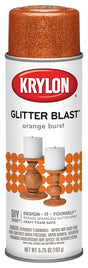 Krylon K03807A00 Craft Spray Paint, Glitter, Orange Burst, 5.75 oz, Can