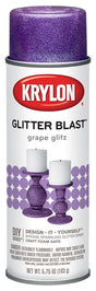 Krylon K03813A00 Craft Spray Paint, Glitter, Grape Glitz, 5.75 oz, Can