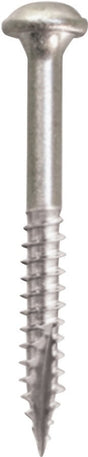 Kreg SML-F125 - 500 Pocket-Hole Screw, #7 Thread, 1-1/4 in L, Fine Thread, Maxi-Loc Head, Square Drive, Carbon Steel, 500/PK