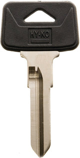 Hy-Ko 12005VL8 Automotive Key Blank, Brass/Plastic, Nickel, For: Volvo Vehicle Locks, Pack of 5