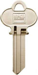Hy-Ko 11010WK1 Key Blank, Brass, Nickel, For: Weslock Vehicle Locks, Pack of 10
