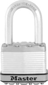 Master Lock M5XKADLF Padlock, Alike Key, 3/8 in Dia Shackle, 1-1/2 in H Shackle, Boron Carbide Shackle, Steel Body, Zinc