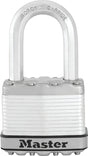 Master Lock M5XKADLF Padlock, Alike Key, 3/8 in Dia Shackle, 1-1/2 in H Shackle, Boron Carbide Shackle, Steel Body, Zinc
