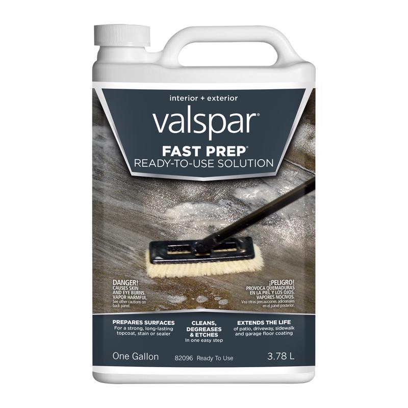 Valspar Fast Prep Ready-To-Use Concrete Etching Stain 1 gal, Pack of 4