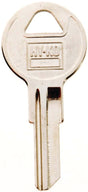 Hy-Ko 11010IN8 Key Blank, Brass, Nickel, For: ILCO Cabinet, House Locks and Padlocks, IN8 Key Number, Pack of 10
