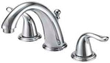 Boston Harbor TQ-FW6B0000CP Lavatory Faucet, 1.2 gpm, 2-Handle, 3-Faucet Hole, Brass/Plastic/Zinc, Lever Handle