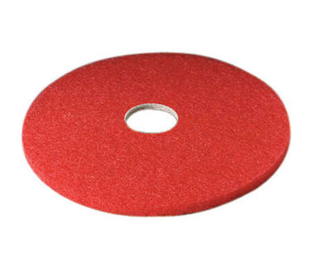 3M Scotch-Brite 17 in. D Non-Woven Natural/Polyester Fiber Buffer Floor Pad Red, Pack of 5