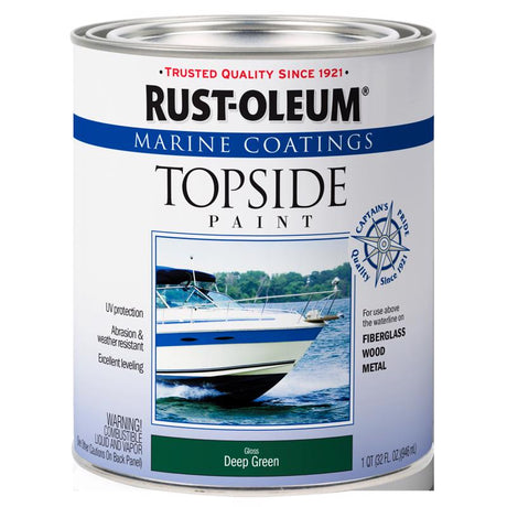 Rust-Oleum Marine Coatings Outdoor Gloss Deep Green Marine Topside Paint 1 qt