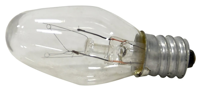 Sylvania 13523 Incandescent Bulb, 4 W, C7 Lamp, E12 Candelabra Lamp Base, 10 Lumens, 2850 K Color Temp, Pack of 12