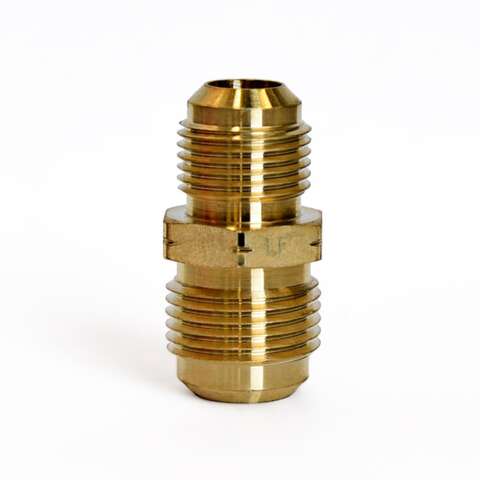 ATC 5/8 in. Flare X 1/2 in. D Flare Yellow Brass Union, Pack of 5