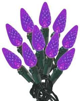 Hometown Holidays U15E265H Light Set, Christmas, 120 V, 4.8 W, 60-Lamp, LED Lamp, Purple Lamp, 14.96 ft L