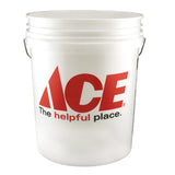 Ace White 5 gal Bucket, Pack of 10