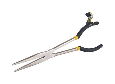 Steel Grip 11 in. Carbon Steel Long Nose Pliers