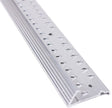 M-D 78139 Carpet Gripper, 72 in L, 1-3/8 in W, Fluted Surface, Aluminum, Silver