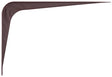ProSource 21139CHO-PS Shelf Bracket, 95 lb/Pair, 8 in L, 6 in H, Steel, Chocolate, Pack of 20