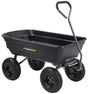 Gorilla Carts GCG-4 Garden Dump Cart, 600 lb, 35.2 in L x 21.8 in W Deck, Plastic Deck, 4-Wheel, 10 in Wheel