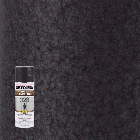 Rust-Oleum Hammered Matte Black Spray Paint 12 oz, Pack of 6