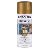 Rust-Oleum Stops Rust Metallic Champagne Bronze Spray Paint 11 oz, Pack of 6