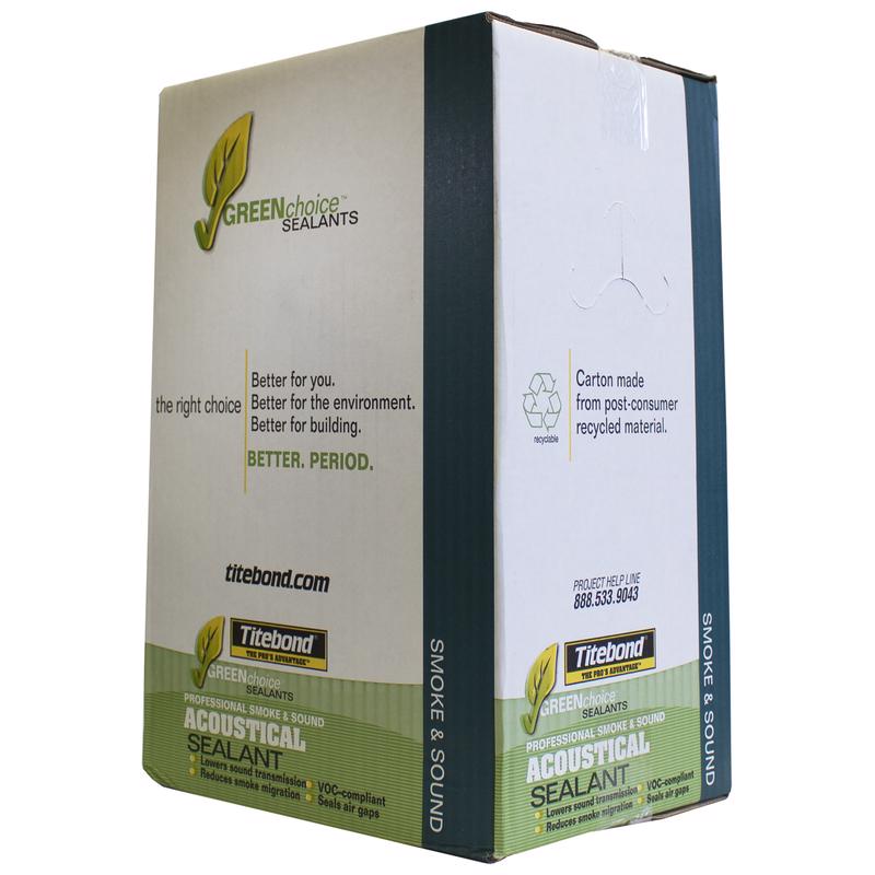 Titebond Acoustical White Elastomeric Silicone Smoke and Sound Sealant 28 oz, Pack of 12