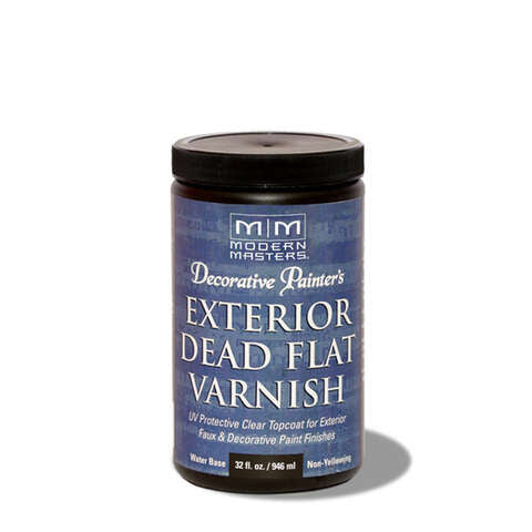 Modern Masters Semi-Gloss Clear Water-Based Dead Flat Varnish 32 oz