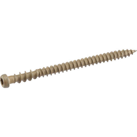 Deck Plus No. 10 X 2-1/2 in. L Tan Star Flat Head Composite Deck Screws 5 lb