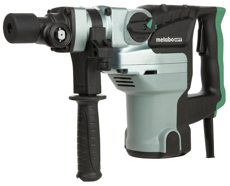 Metabo HPT DH38YE2M Rotary Hammer, 8.4 A, 1-1/2 in Chuck, 2800 bpm, 5.9 ft-lb Impact Energy, 620 rpm Speed