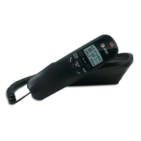 AT&T 1 Handle Analog Telephone Black