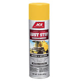 Ace Rust Stop Satin White Protective Enamel Spray Paint 15 oz, Pack of 6
