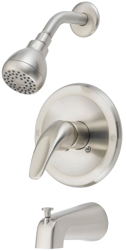 Boston Harbor TQ-F1014209NP Tub/Shower, Fixed Mount Showerhead, 1.75 gpm Showerhead, 1 Spray Settings, 1-Handle