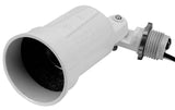 Teddico/Bwf 1001W-1 Lamp Holder, Floodlight, 150 W, Metal Housing Material, White